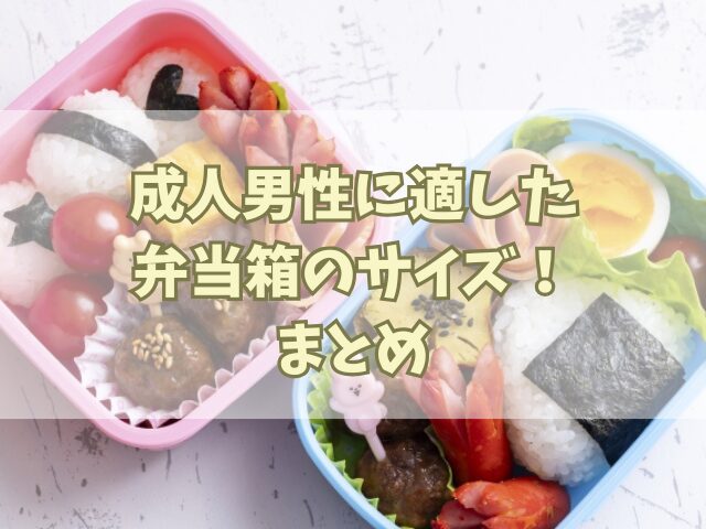 成人男性に適した弁当箱のサイズ！600mlは不足？800mlや900mlはどう？