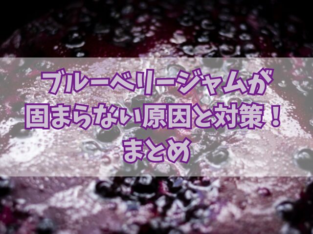 ブルーベリージャムが固まらない原因と対策！ジャム作りの基本レシピも