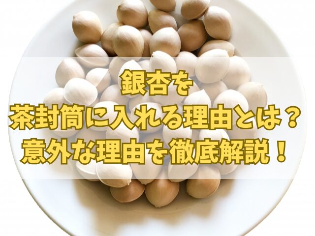 銀杏を茶封筒に入れる理由とは？意外な理由を徹底解説！